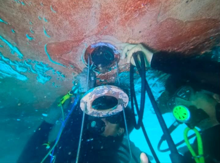 NDT survey being carried out on an offshore structure